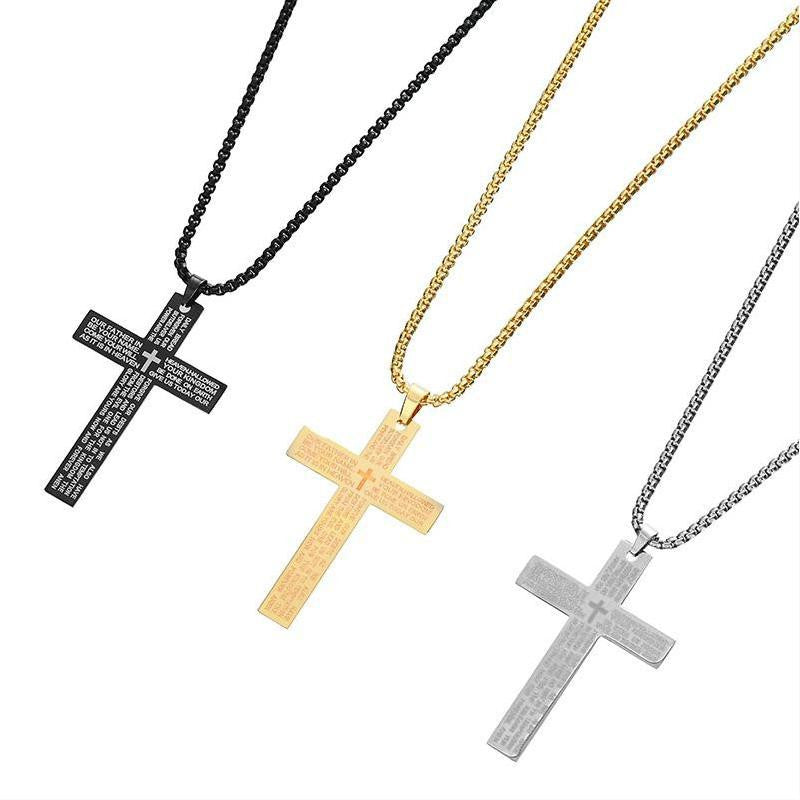 Cross Necklace Titanium Steel Men's Necklace