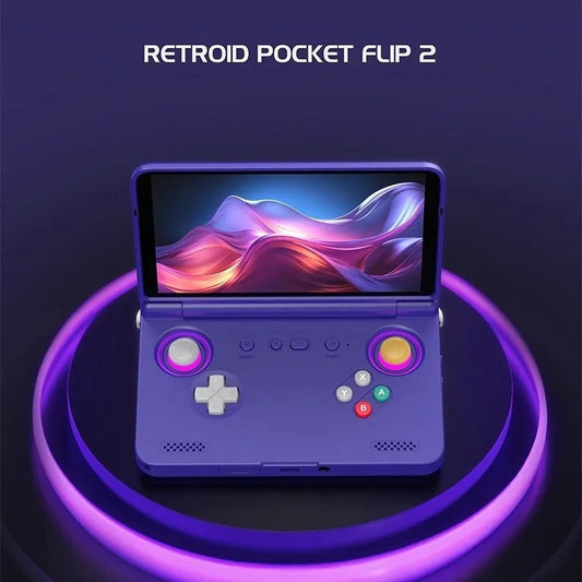 Retroid Pocket Flip2 | Portable Android Handheld Gaming Console (OLED)