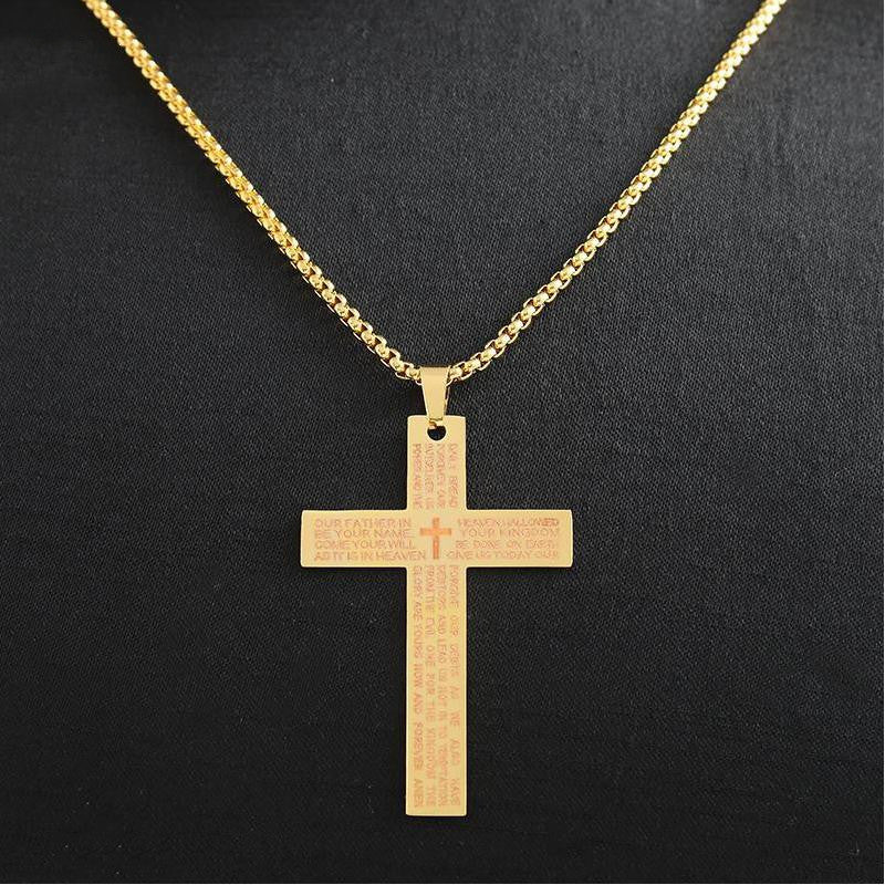 Cross Necklace Titanium Steel Men's Necklace