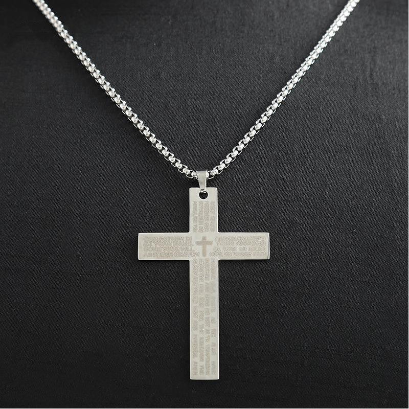 Cross Necklace Titanium Steel Men's Necklace