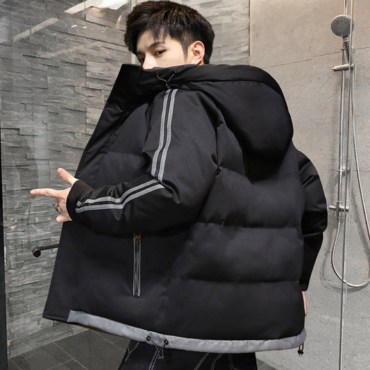 Thick Cotton-padded Hooded Men's Jacket