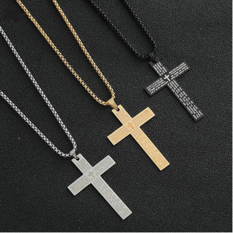 Cross Necklace Titanium Steel Men's Necklace